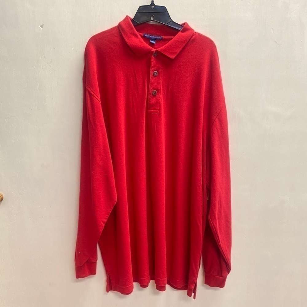 Port Authority long sleeve polo. K-3